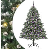 vidaXL Umestno božično drevo med 300 LED Zelena 126 x 126 x 180 cm | Shoptok.si