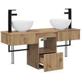  Set namještaja za kupaonicu 3 kom. Hrast artisan | shoptok.hr