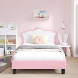  Otroški posteljni okvir z vznožjem Roza 80 x 200 cm PU, (5000104810) | Shoptok.si
