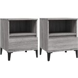 Maison Chic Dvo delni komplet Nočne omarice - Nočne mize Siva sonoma 40x35x50 cm, (21687645) Cene