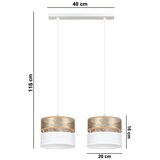  Luster na sajli LIMA 2xE27/60W/230V zlatna/bela | Eponuda.com