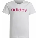 Adidas ESS LIN T Majica za djevojčice, bijela, veličina