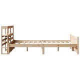  Posteljni okvir z vzglavjem 120x200 cm trdna borovina, (21310206) | Shoptok.si