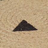  Ručno rađeni tepih od jute s uzorkom trokuta 90 cm | shoptok.hr