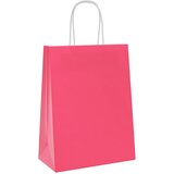  Papirnate vrećice 250 kom s ručkama ružičaste 21x11x28 cm | shoptok.hr