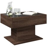  Stolić za kavu LED smeđa boja hrasta 70x50x45 cm drveni | Eponuda.com