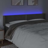  Posteljno vzglavje temno sivo 183x16x78/88 cm žamet, (20951767) | Shoptok.si