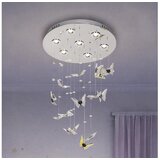  LED kristalna stropna svetiljka MURU LED/24W/230V prečnik 40 cm sjajni hrom + daljinski upravljač Cene