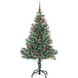 vidaXL Umjetno Božićno Drvo s Snježnim Flokom i LED Svjetlom 150 cm | shoptok.hr