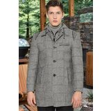 Dewberry PLT8335 MEN'S COAT-STRAIGHT PLAID GREY Cijene