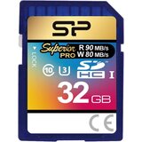 SiliconPower SD Card 32GB, Superior PRO, SDHC, UHS-I U3 Class10, Read up to 90MB/s, Write up to 80MB/s, for 4K and FullHD video recording ( SP032GBSDHCU cene