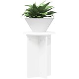  Stalak za biljke 2 pcs Bijela Ø29,5 x 40 cm Konstruirano drvo | Eponuda.com