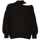 SASSYCLASSY Široki pulover crna