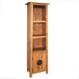 The Living Store Samostojeći kupaonski ormarić od masivne borovine 48x32x170 cm Cijene