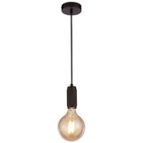 Searchlight Vzmetni kabel narebričen črne barve, črn pleten kabel, (22101220) | Shoptok.si