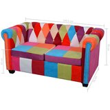 vidaXL 2-dijelni sef sofa Chesterfield od tkanine | shoptok.hr