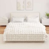  Lažni zec deka Bijelo 150 x 220 cm Poliester | shoptok.hr