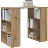 vidaXL Kutni Stol Masivni hrast Konstruirano drvo Srednji Elegantan | shoptok.hr