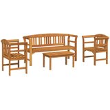  Set za odmaranje u vrtu 4 pcs Čvrsto drvo akacije | shoptok.hr