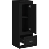  Visoka crna 36x35,5x103,5 cm konstruirano drvo | shoptok.hr