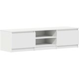 TV ormarić bijeli 140 x 40 x 35,5 cm od konstruiranog drva | shoptok.hr