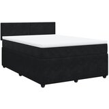 Maison Chic Box spring posteljni - Vzmetna postelja z vzmetnico črn 140x190 cm žamet SL11869, (21882176) | Shoptok.si