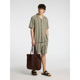 Selected Homme Srajca 'SLHSal' oliva / off-bela | Shoptok.si