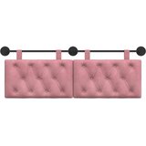  Držeće uzglavlje Zidne Ružičasta 150 x 55 x 7 cm Baršun - Ružičasta 140 cm bez LED | shoptok.hr