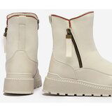 Resti Cream women's flat-heeled boots Mefina- Footwear | Shoptok.si
