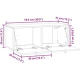 TV Omarica za TV, ki jo lahko montiraš na steno Sonoma hrast, (5000210213) | Shoptok.si