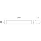  Tehnička LED fluorescentna svetiljka 48W/230V IP65 4000K 156 cm | Eponuda.com