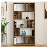 Hanah home Lima - Walnut, Black Marble WalnutBlack Bookshelf | Eponuda.com