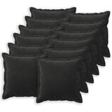  Presvlaka za jastuk 12 pcs HOUTEN Crna 45 x 45 cm Baršun | shoptok.hr