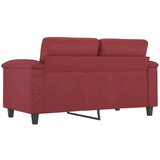 vidaXL Kavč dvosed vinsko rdeč 120 cm umetno usnje | Shoptok.si