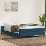 Box Spring krevet bez madraca tamnoplavi 140x210 cm samt | shoptok.hr