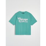 Sinsay Pamučna majica s natpisom Chicago | shoptok.hr