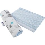 Medi Partners Cotton + minky car seat belt protector – Teddy + blue minky | shoptok.hr