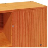 vidaXL Krevet s regalom za knjige bez madraca 150x200 cm od borovine | shoptok.hr