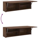 Kupaonski zidni ormarić smeđi hrast 100x25x30 cm izrađeno drvo | shoptok.hr