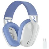 Logitech G435 LIGHTSPEED bežične gaming slušalice, bela/lila, 18 h | Eponuda.com
