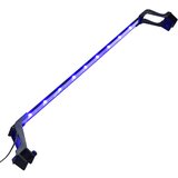 vidaXL LED svetilka za akvarij s sponama 75-90 cm modra in bela Cene