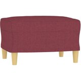  Fotelja s tabureom crvena boja vina 60 cm od tkanine | Eponuda.ba
