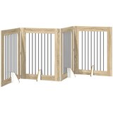  Vrata za pse s postoljem 4 pcs Hrast sonoma 80 x 100 cm | shoptok.hr