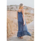 Isla Bonita By Sigris Dolge obleke Dolga Midi Obleka Modra Cene