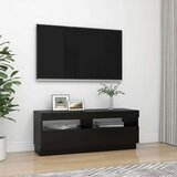 vidaXL TV omarica z LED lučkami črna 100x35x40 cm | Shoptok.si