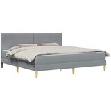  Okvir kreveta s madracem Svijetlo siva 180 x 200 cm tkanina Cijene