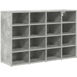 vidaXL Omara za čevlje Betonsko siva 103 x 30 x 67 cm Konstruiran les, (5000161763) | Shoptok.si