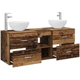  Set ormarića za kupaonicu 3 kom. Staro drvo 49,5 x 35 x 63 cm | shoptok.hr