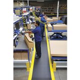 Notrax Podloga za preprečevanje utrujenosti Bubble Sof-Tred™, na tek. m, vinilna pena, črna / rumena, širina 600 mm | Shoptok.si