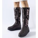 Gemre Gray insulated camouflage eco-suede boots Piazzola | shoptok.hr